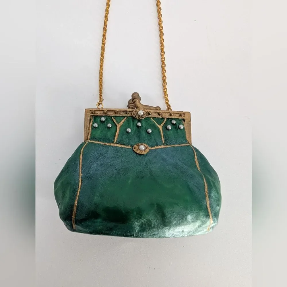 Ultra Rare Vintage Ceramic Handbag Statement Piece W/ Chain Strap - Fashion Show